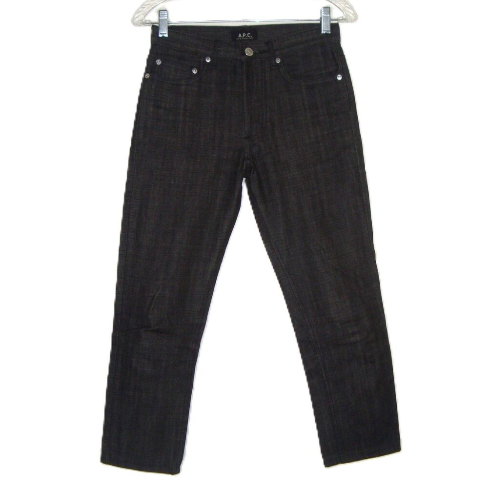 A.P.C. Rue de Fleurus Paris Button Fly Straight Leg Jeans Women's Size 25